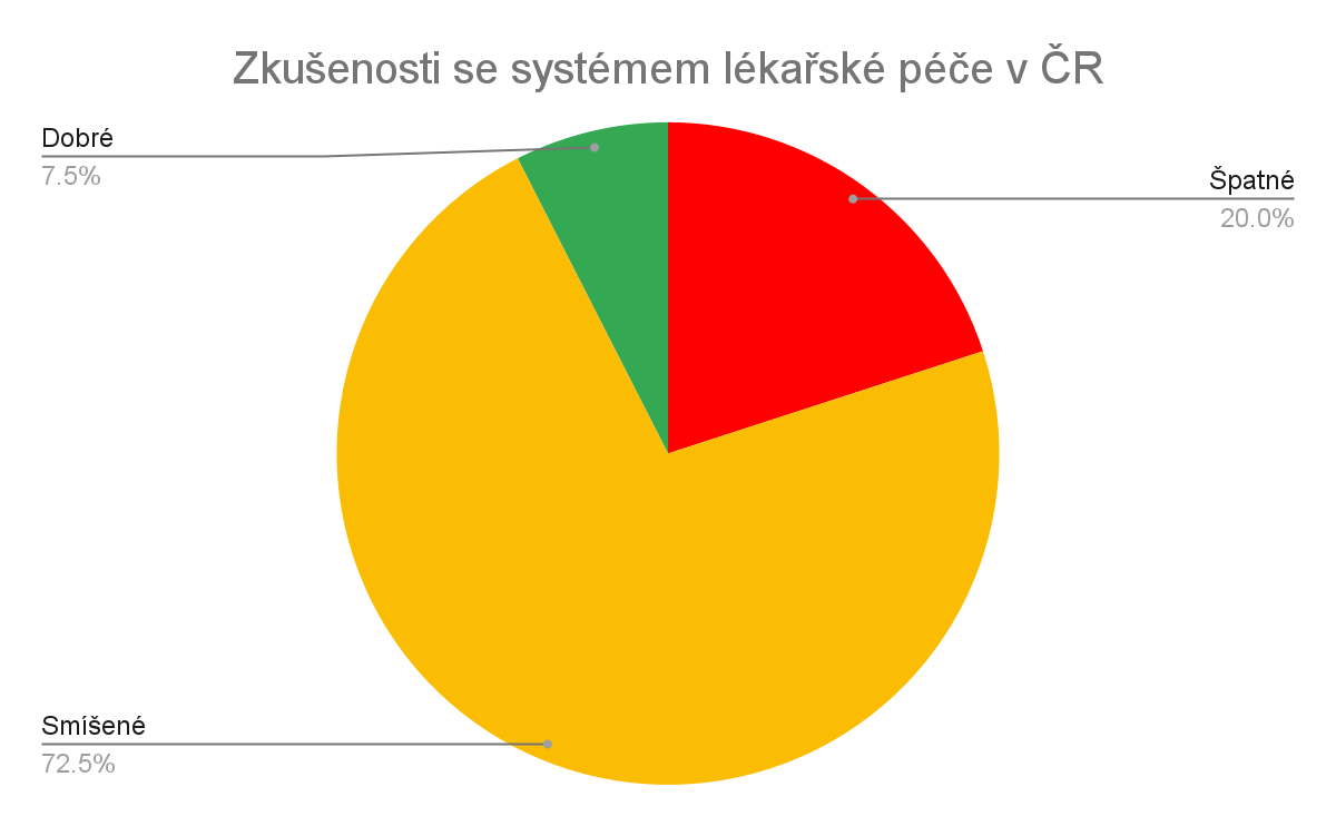 Graf: Zkušenosti se zdravotnickým systémem ČR